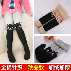 兒童中筒襪子 春秋中厚 全棉長(zhǎng)筒襪 女童中統(tǒng)蕾絲花邊襪 蝴蝶結(jié)襪